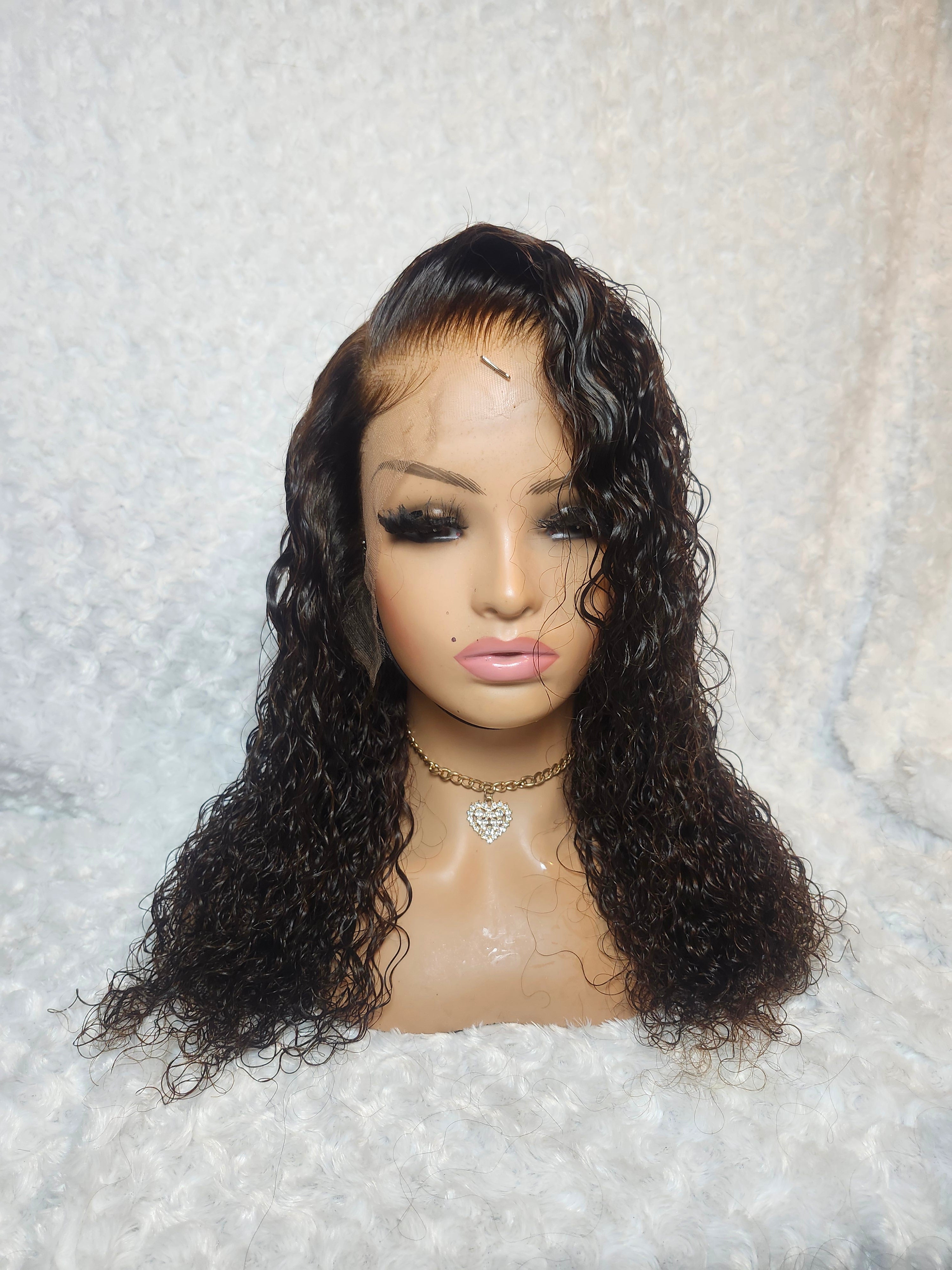 ✨ 16” Brandy – 13×6 HD Lace Frontal Wig | Deep Wave (Dark Brown) ✨