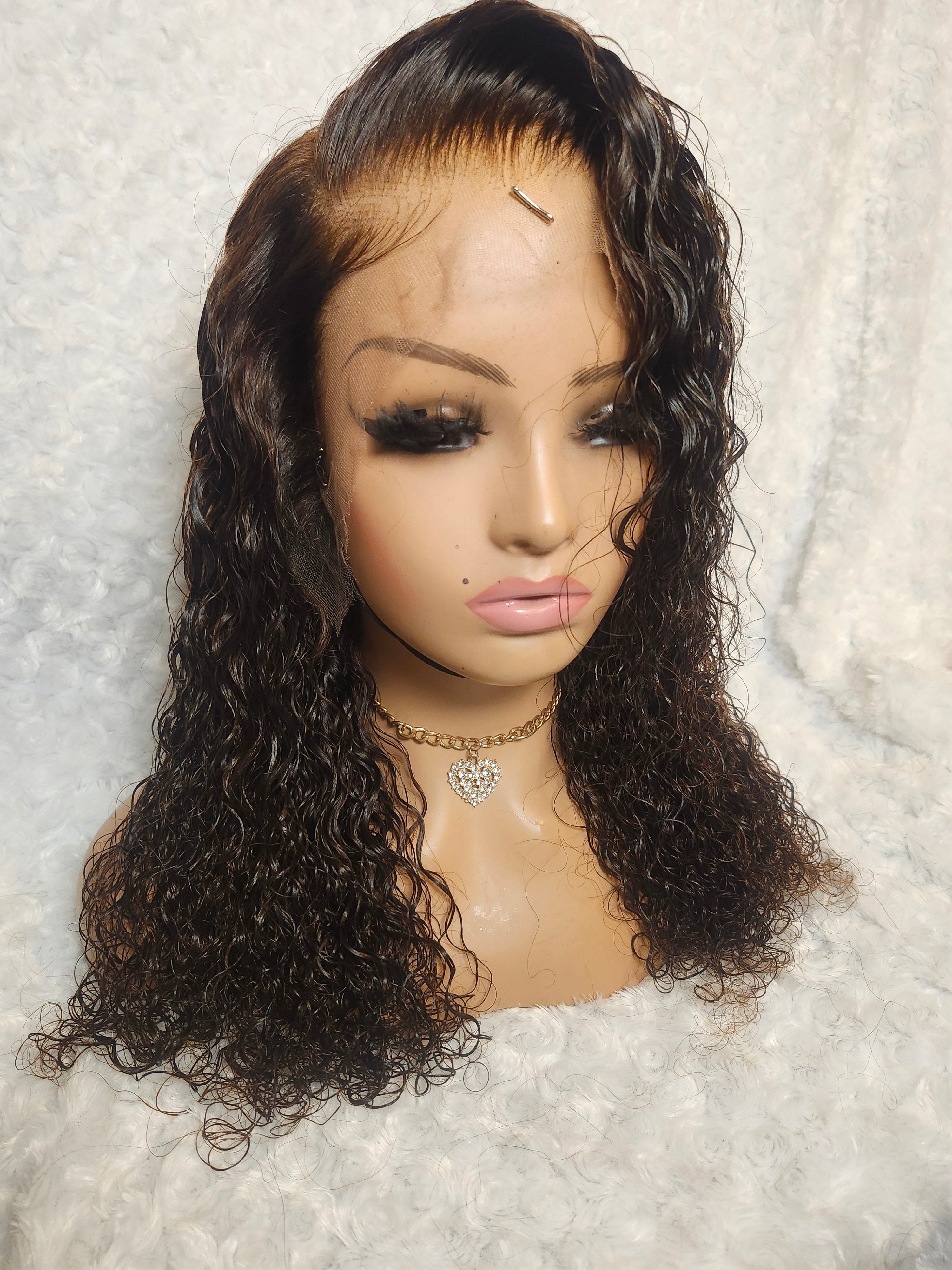 ✨ 16” Brandy – 13×6 HD Lace Frontal Wig | Deep Wave (Dark Brown) ✨