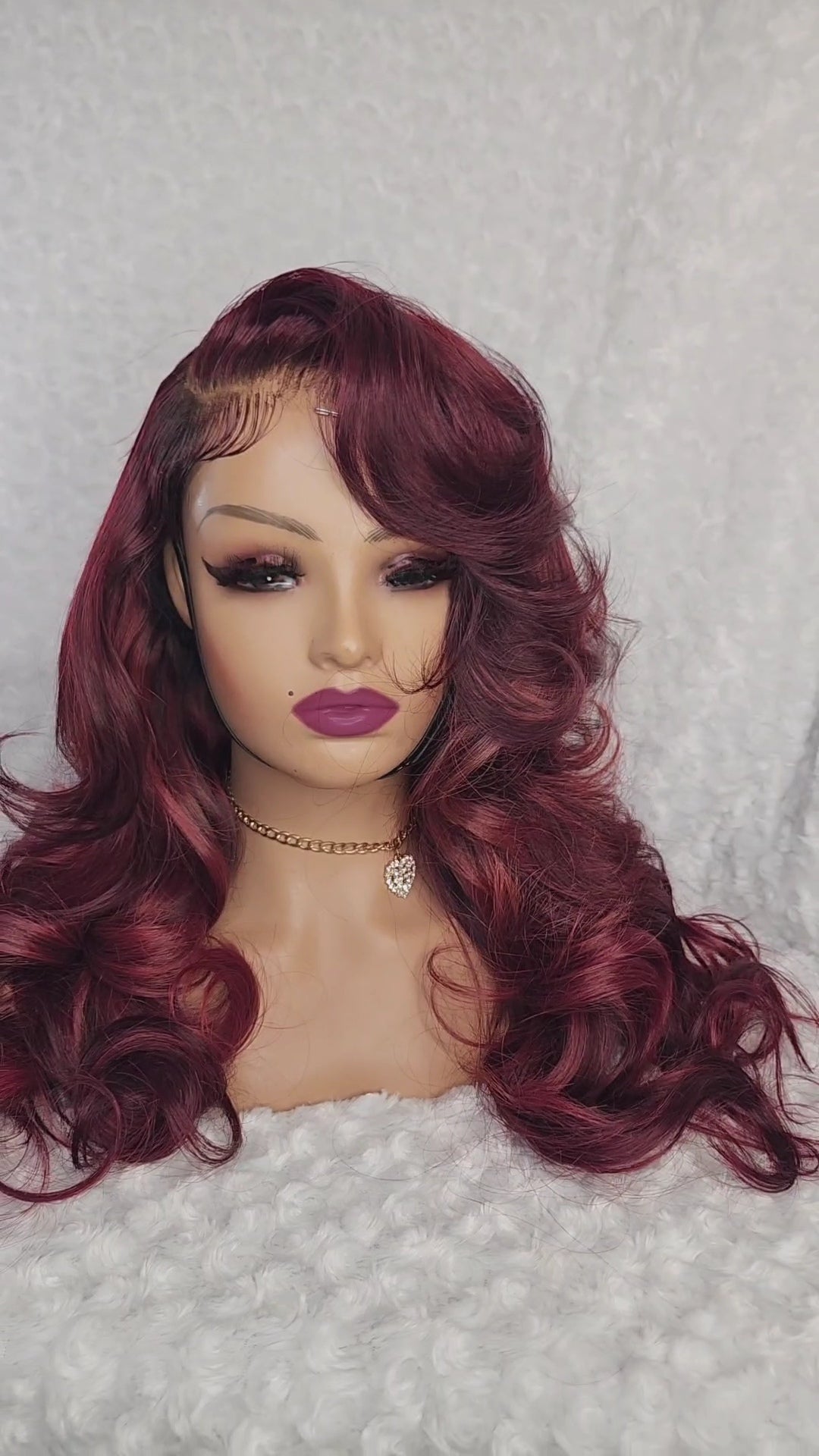 Carmen | Custom Burgundy | 20  inch | 5x5 HD Closure Wig